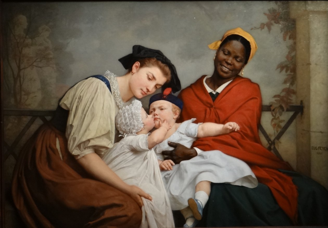 Francia: Le Baiser enfantin Le Baiser enfantin alkotó: Jacques Eugene Feyen