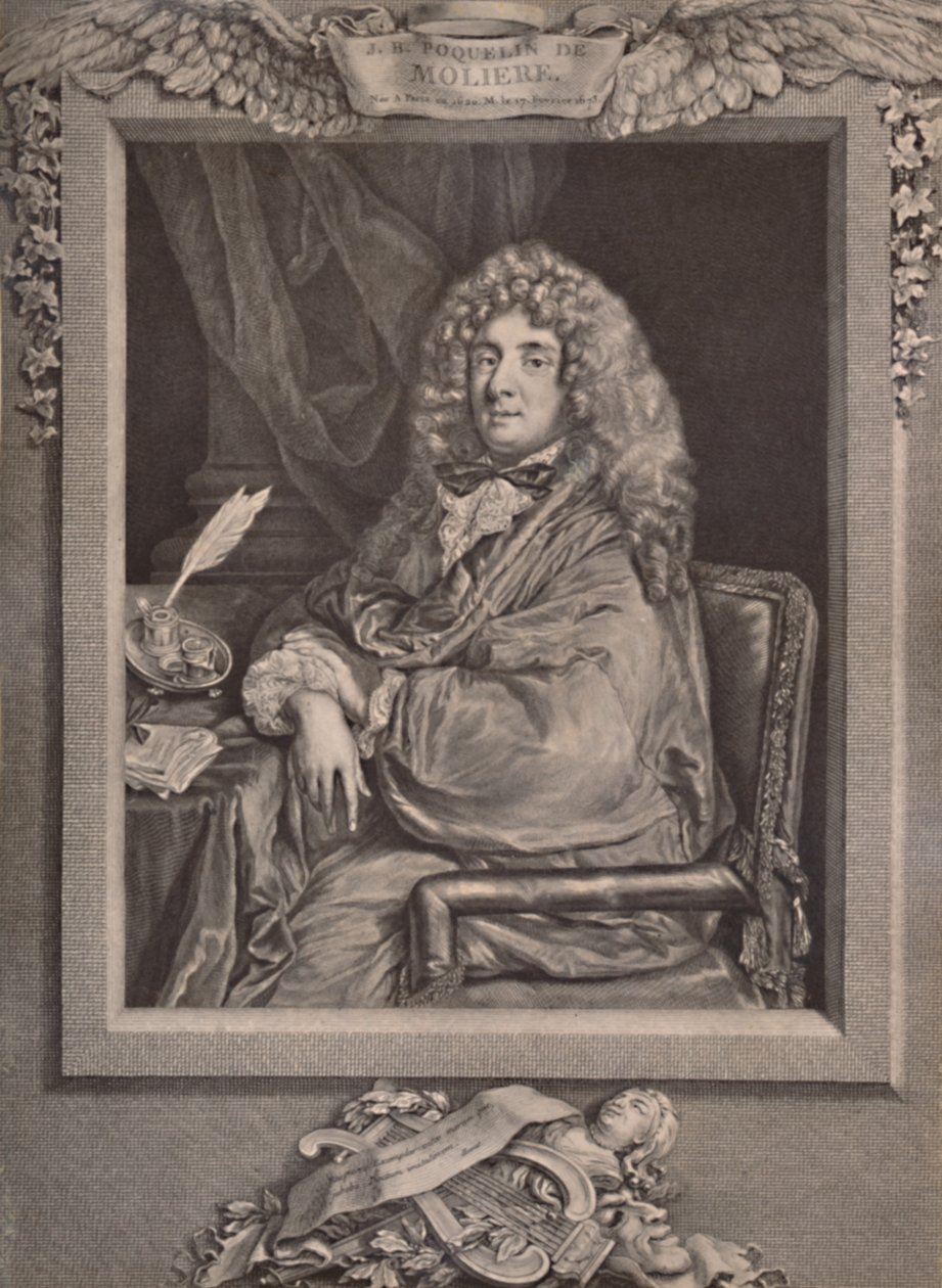 Moliere francia drámaíró és színész, 1894. 18. század alkotó: Jacques Firmin Beauvarlet
