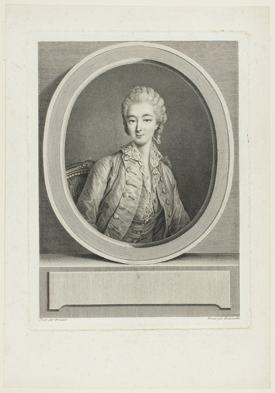 Portré alkotó: Jacques Firmin Beauvarlet