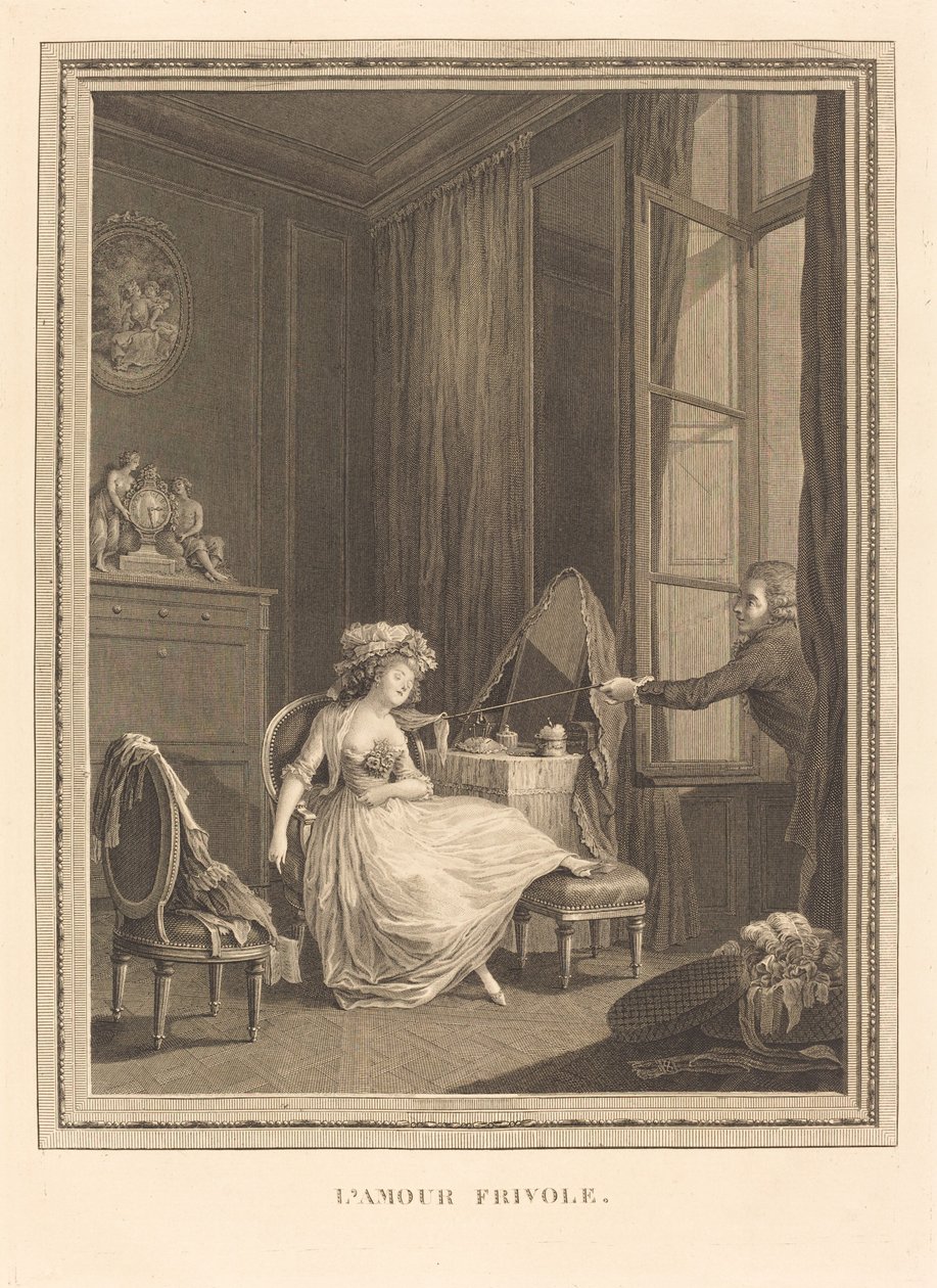 komolytalan szerelem alkotó: Jacques Firmin Beauvarlet after Pierre Antoine Baudouin