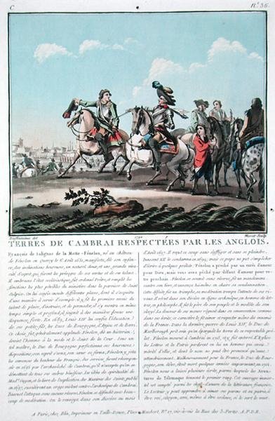 Cambrai területeit az angolok tisztelik, vésette: Jean Baptiste Morret (fl.1790-1820) alkotó: Jacques Francois Joseph (after) Swebach