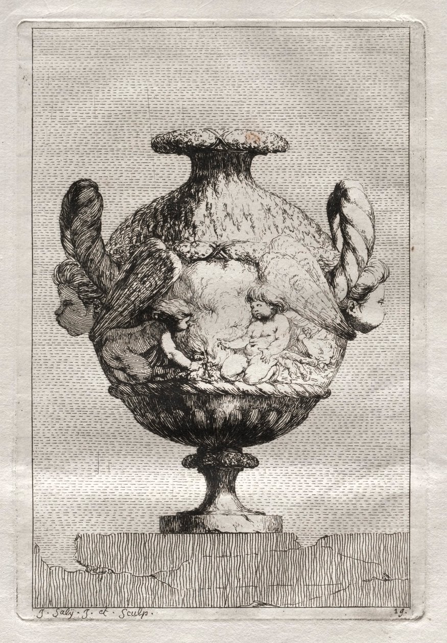 Váza-szvit: 1746. 19. tábla. alkotó: Jacques Francois Joseph Saly