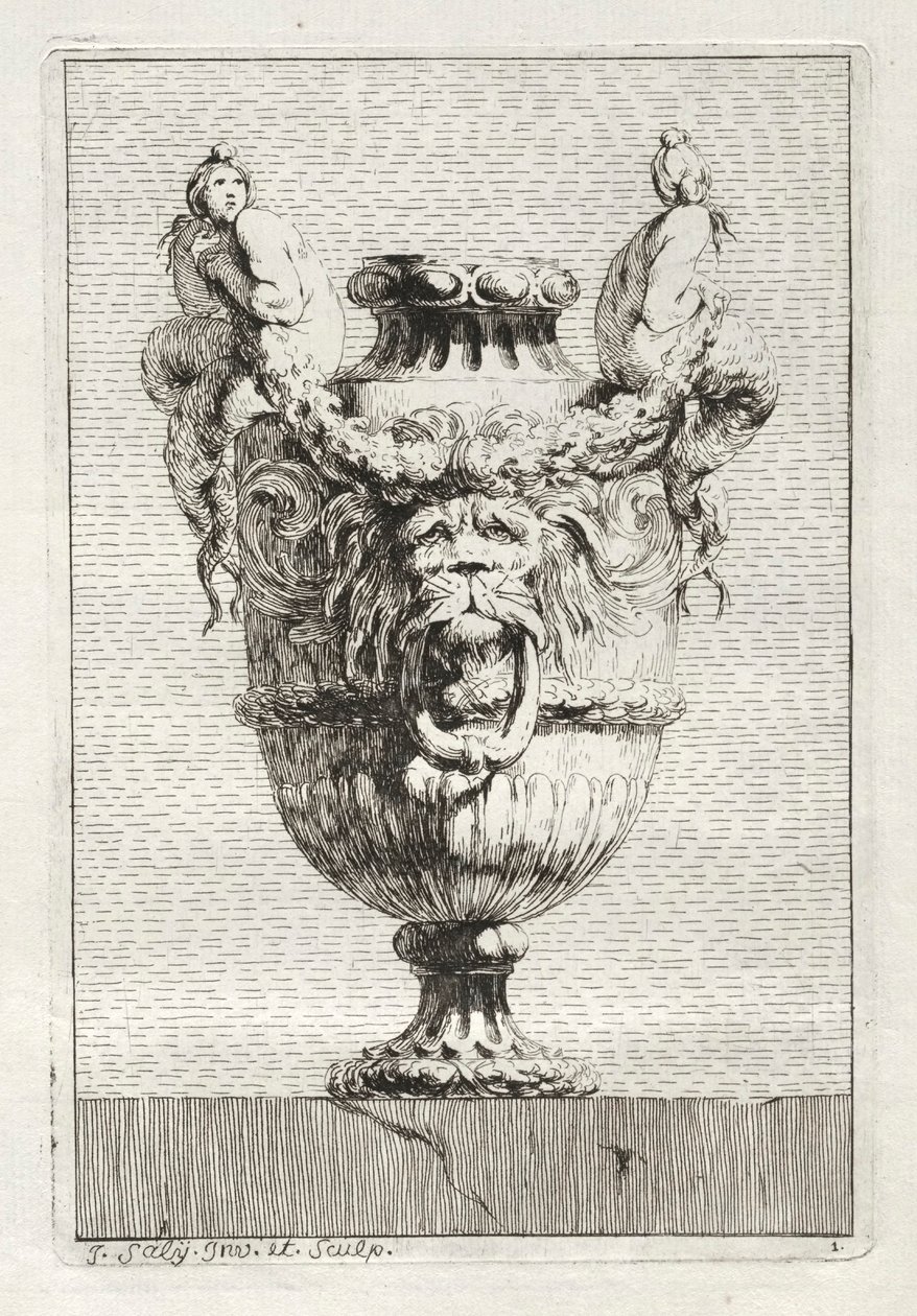 Váza-szvit: 1746. 1. tábla. alkotó: Jacques Francois Joseph Saly