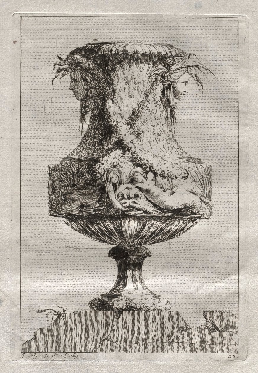 Váza-szvit: 1746. 20. tábla. alkotó: Jacques Francois Joseph Saly