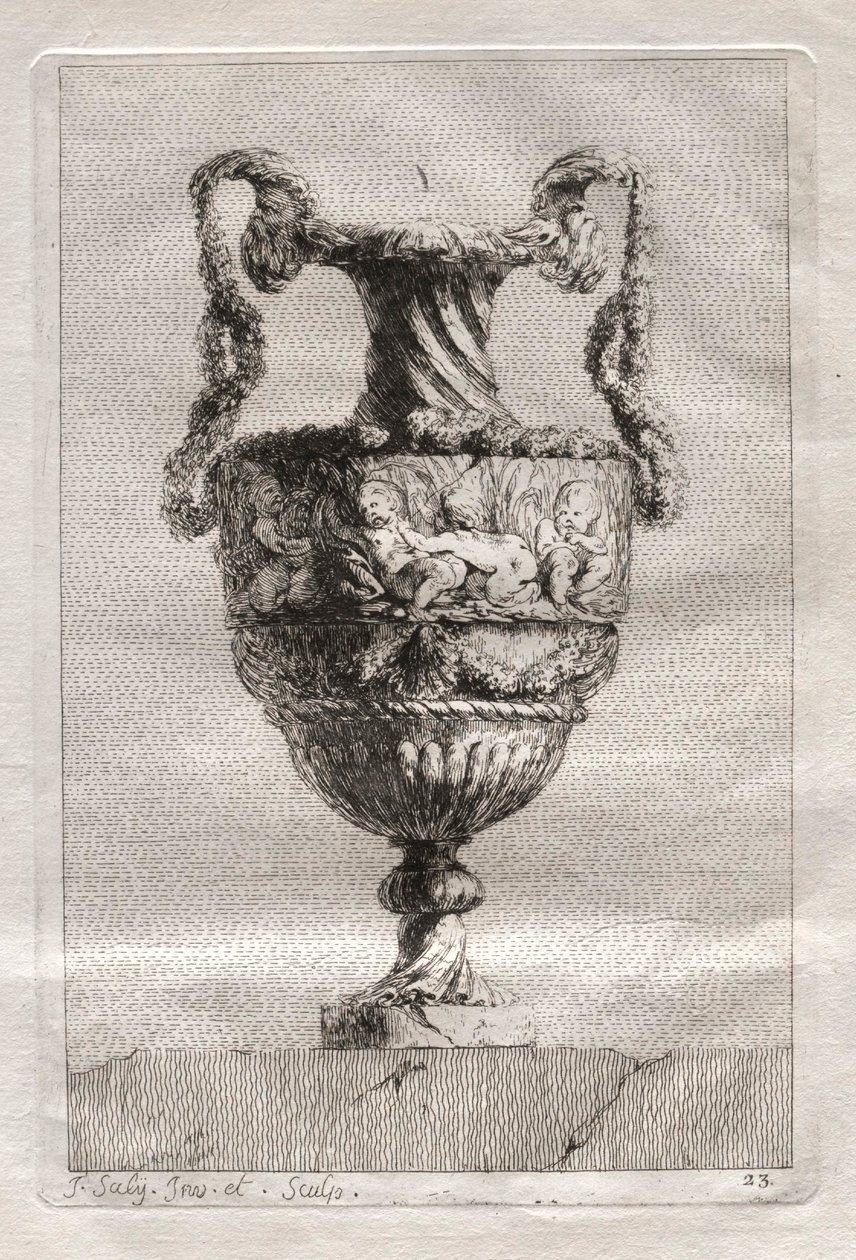 Váza-szvit: 1746. 23. tábla. alkotó: Jacques Francois Joseph Saly