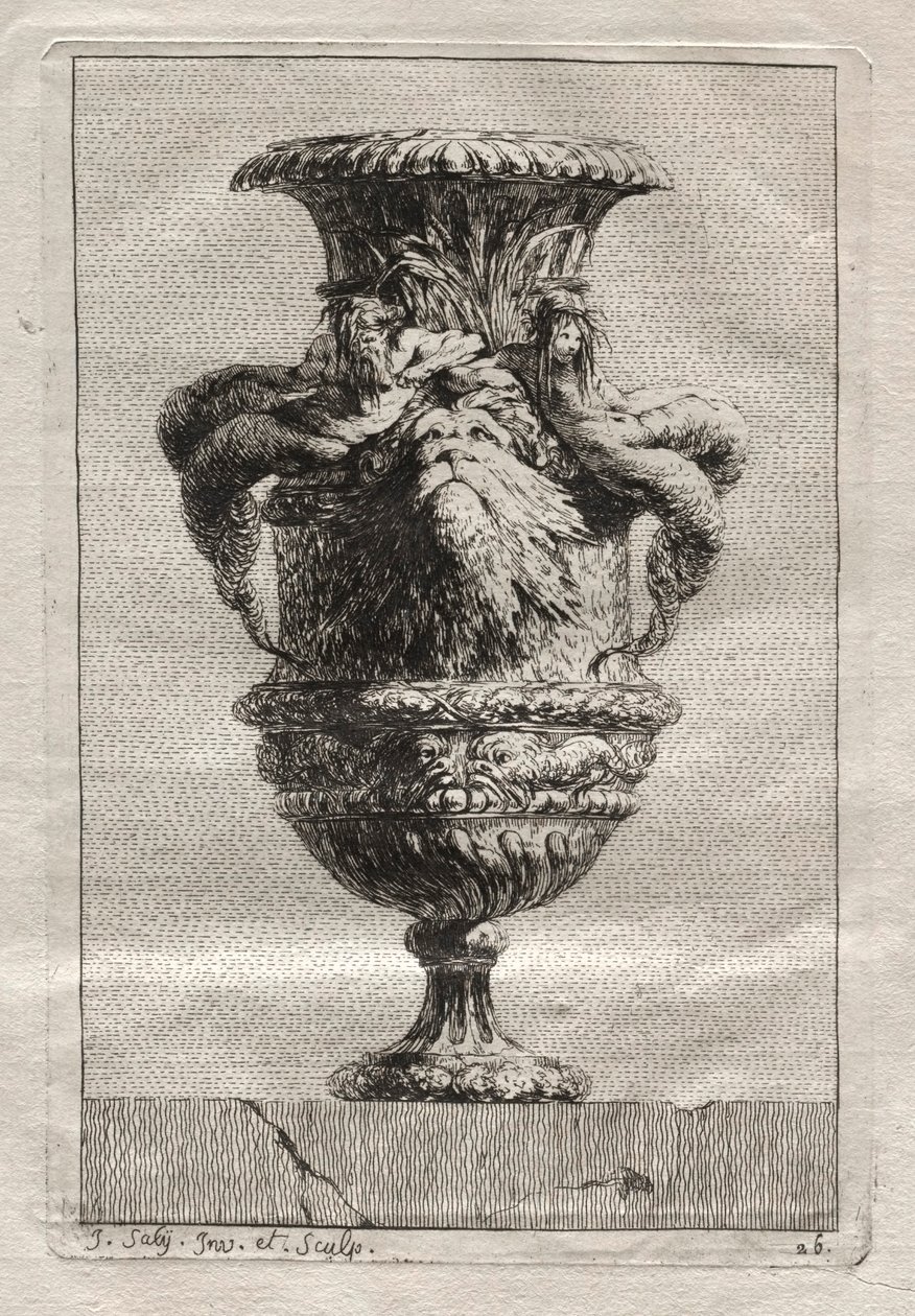 Váza-szvit: 1746. 26. tábla. alkotó: Jacques Francois Joseph Saly