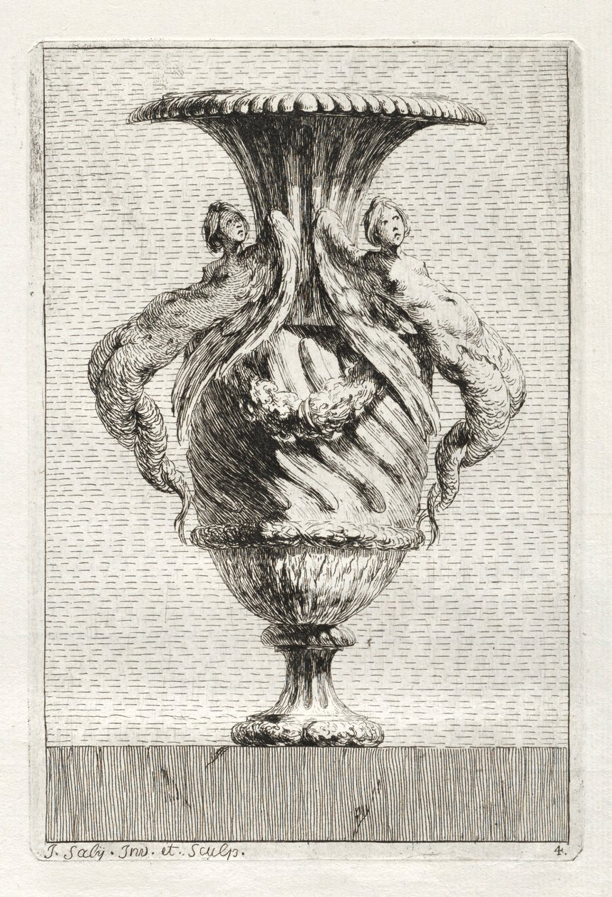 Váza-szvit: 1746. 4. tábla. alkotó: Jacques Francois Joseph Saly
