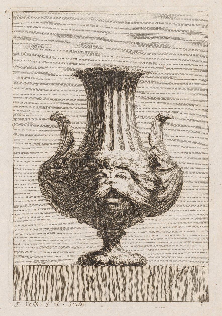 Váza-szvit: 1746. 6. tábla. alkotó: Jacques Francois Joseph Saly
