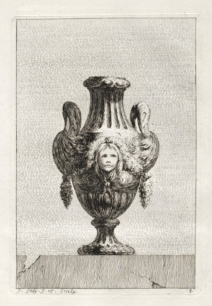 Váza-szvit: 1746. 8. tábla. alkotó: Jacques Francois Joseph Saly