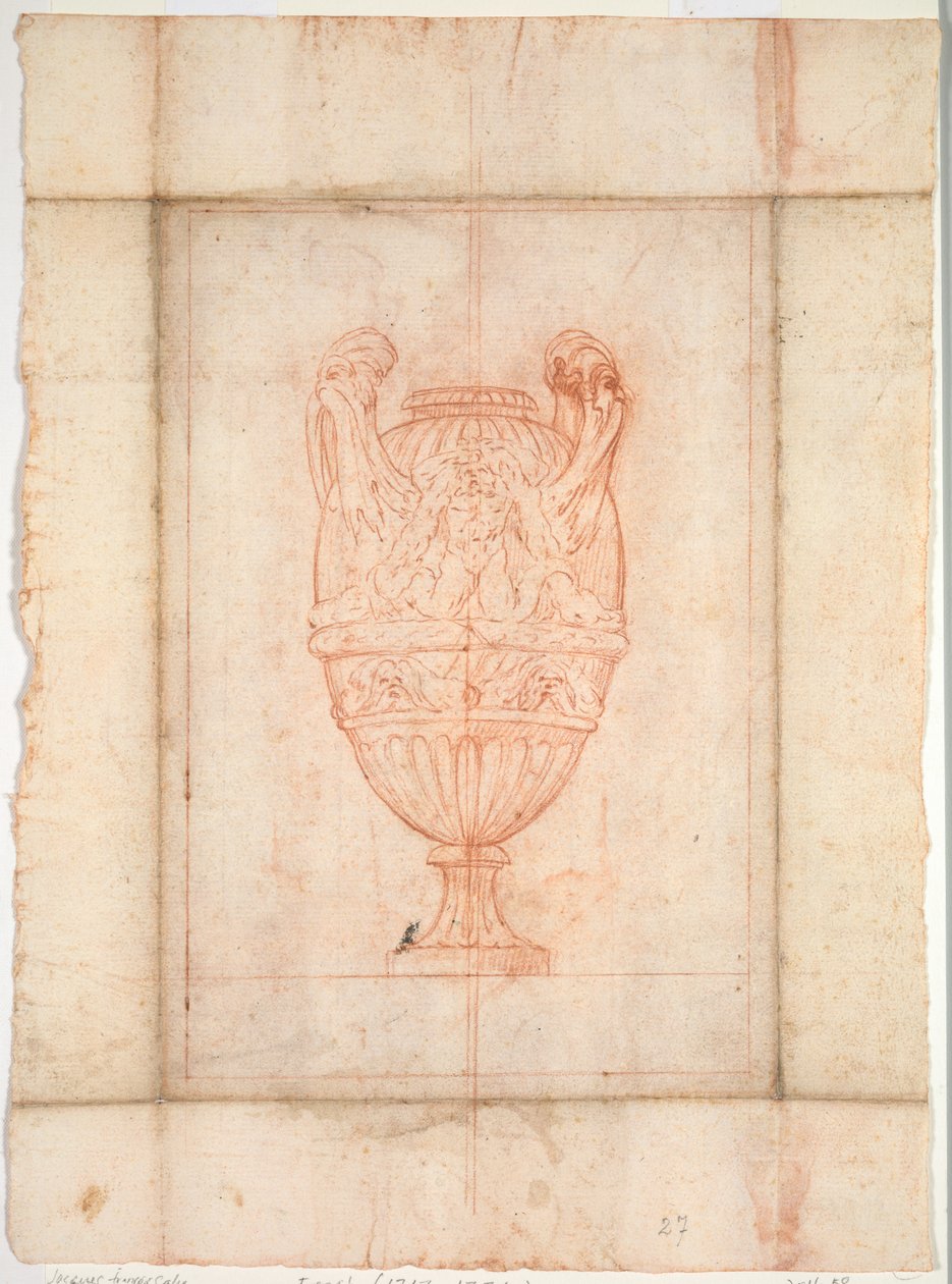 Vázaterv a vázacsomaghoz: 1746. 27. tábla. alkotó: Jacques Francois Joseph Saly