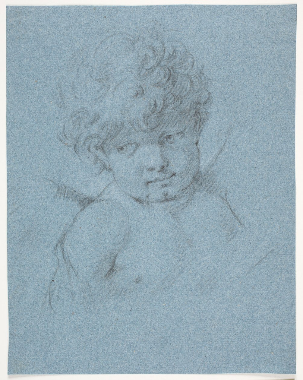 Szárnyas angyal? Ámor? Mellkép alkotó: Jacques Francois Joseph Saly