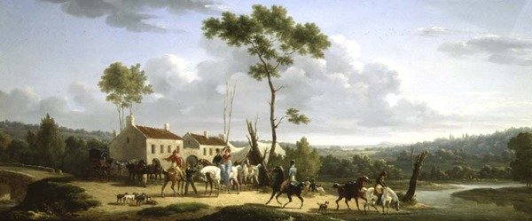 Táj figurákkal alkotó: Jacques Francois Joseph Swebach