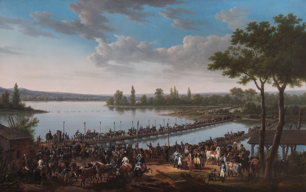 Napóleon Duna átvonulása a wagrami csata előtt, 1809 1810 alkotó: Jacques Francois Joseph Swebach