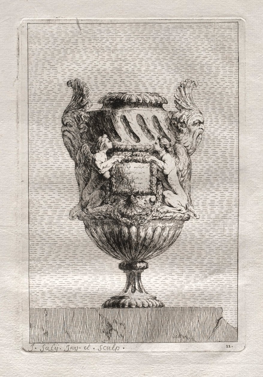 Vázák szvitje:  Tányér 11 alkotó: Jacques François Saly
