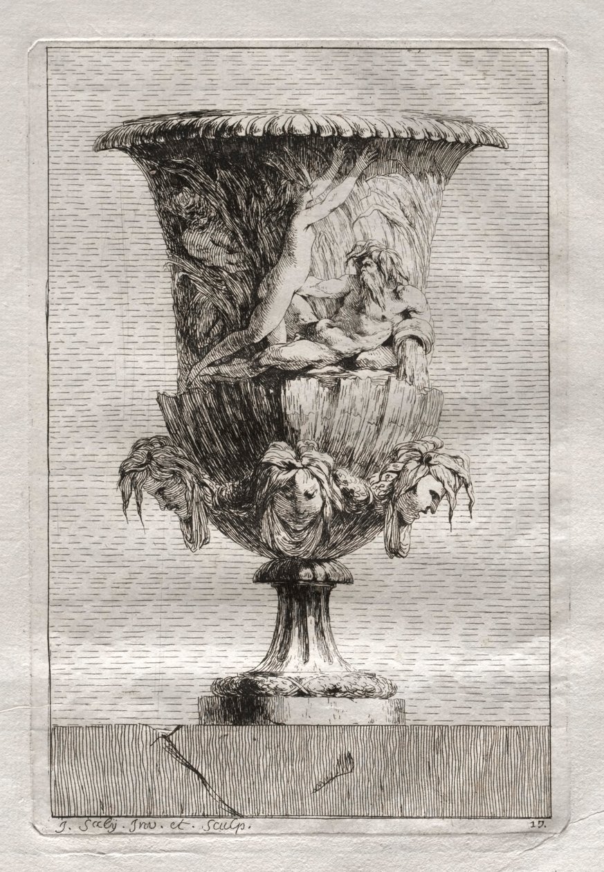 Vázák szvitje:  Tányér: 17. alkotó: Jacques François Saly
