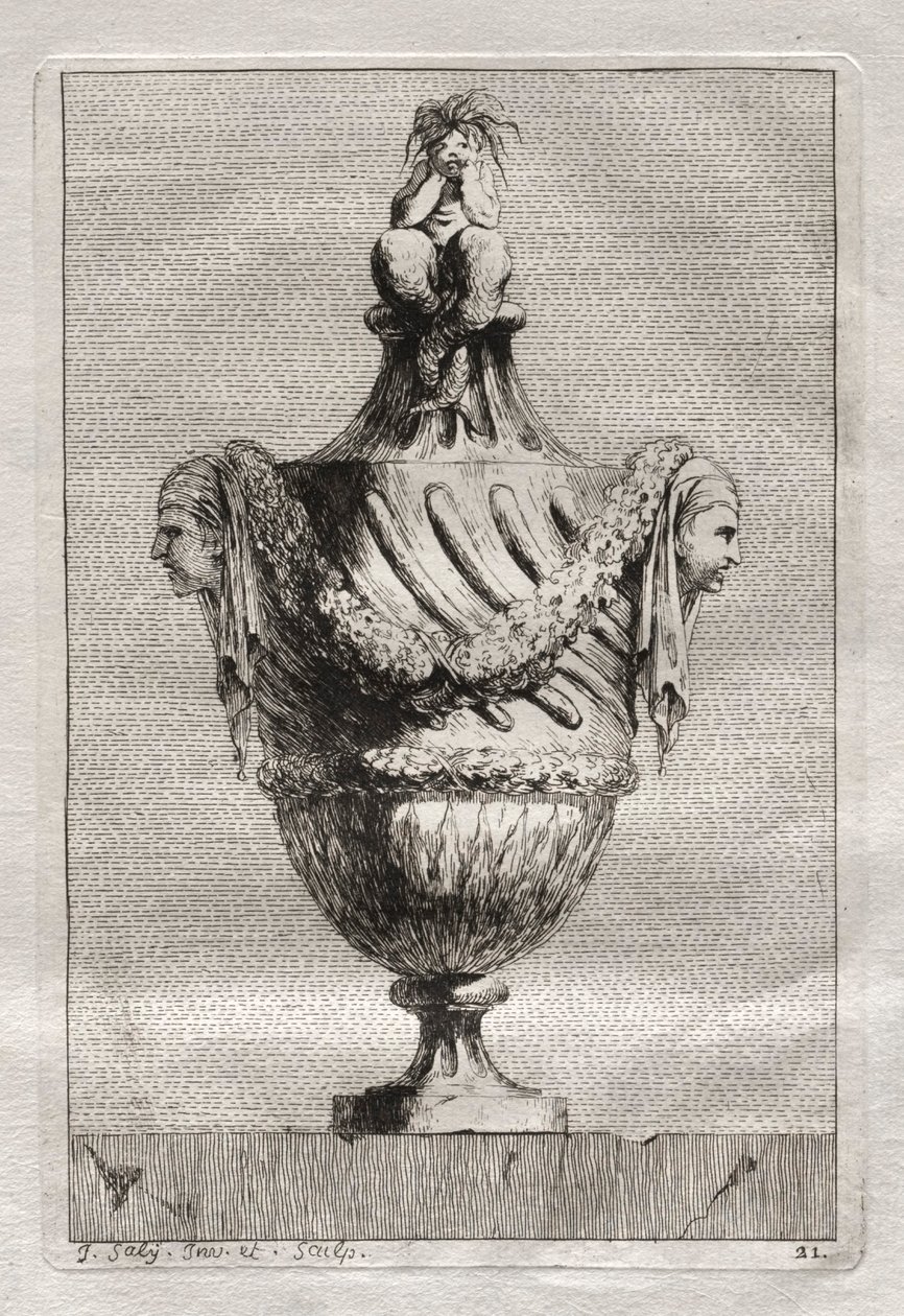 Vázák szvitje:  Tányér 21 alkotó: Jacques François Saly