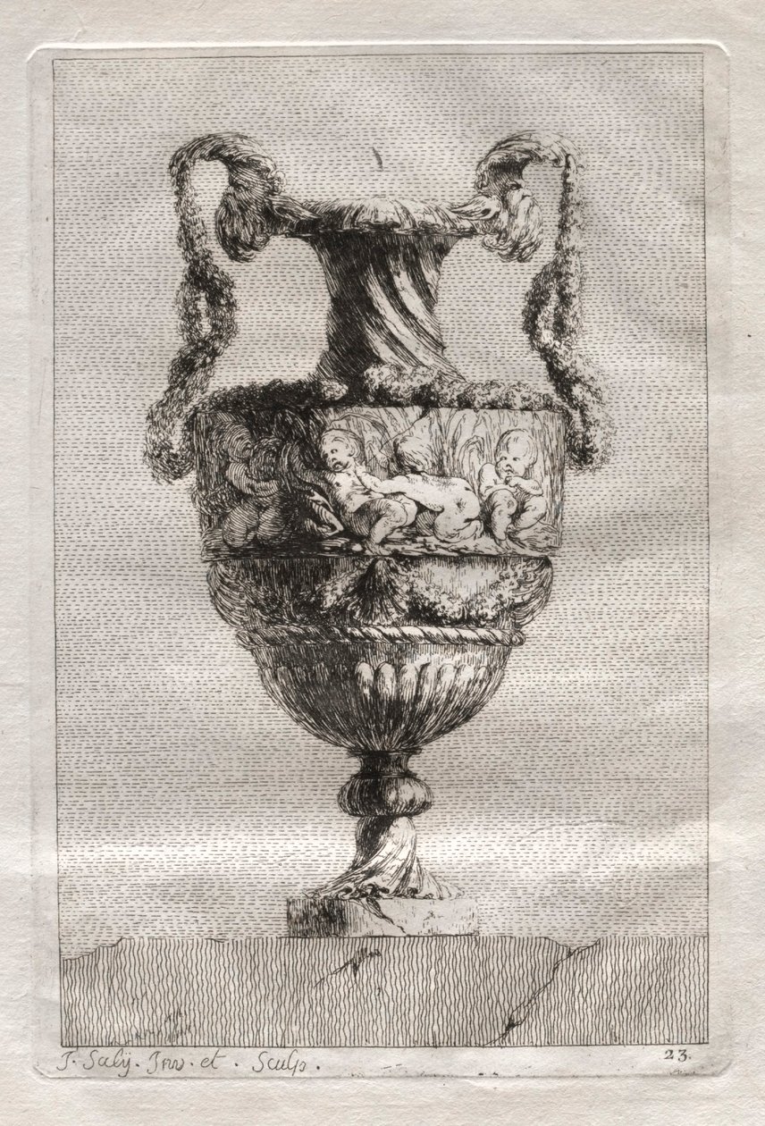 Vázák szvitje:  Tányér 23 alkotó: Jacques François Saly