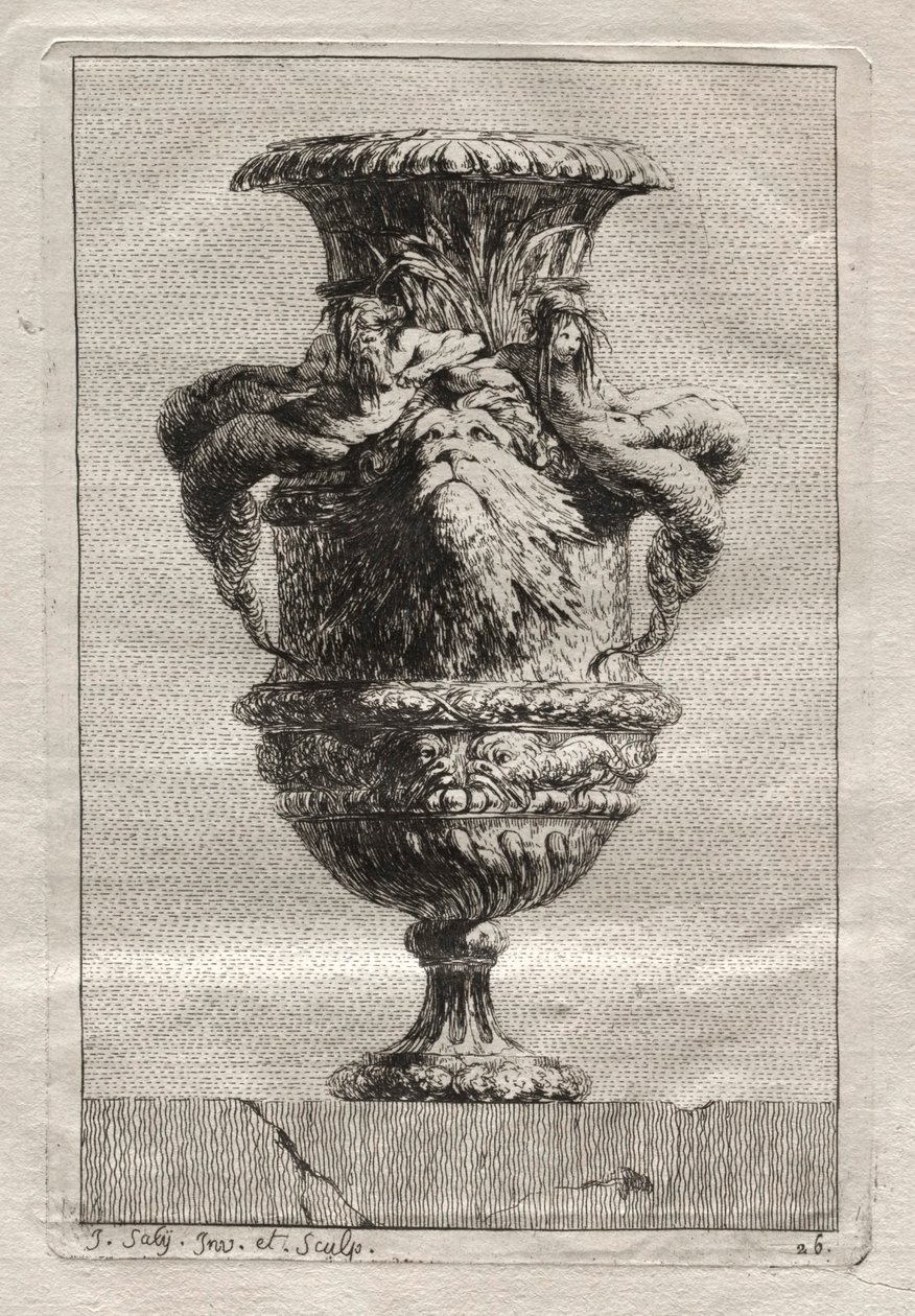 Vázák szvitje:  Tányér 26 alkotó: Jacques François Saly
