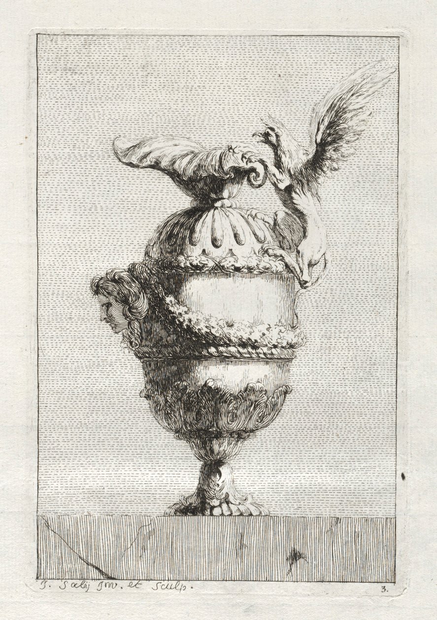 Vázák szvitje:  Tányér 3 alkotó: Jacques François Saly