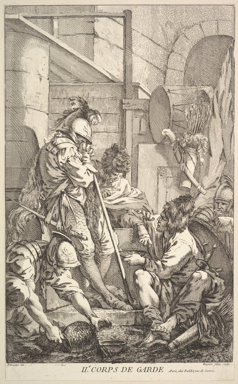Második őrszoba, a 18. század közepétől a végéig. alkotó: Jacques Gabriel Huquier