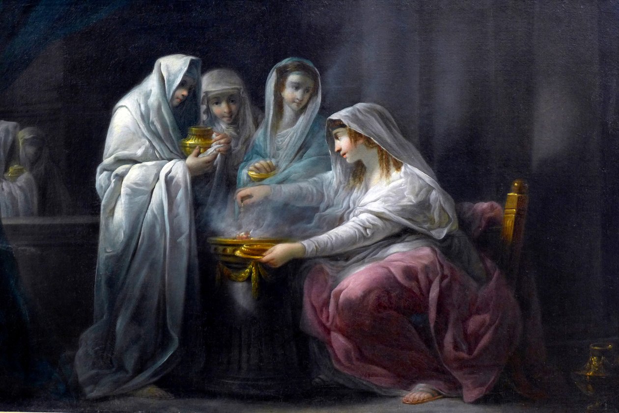 Les Vestales: részlet. 19. század (olaj, vászon) alkotó: Jacques Gamelin