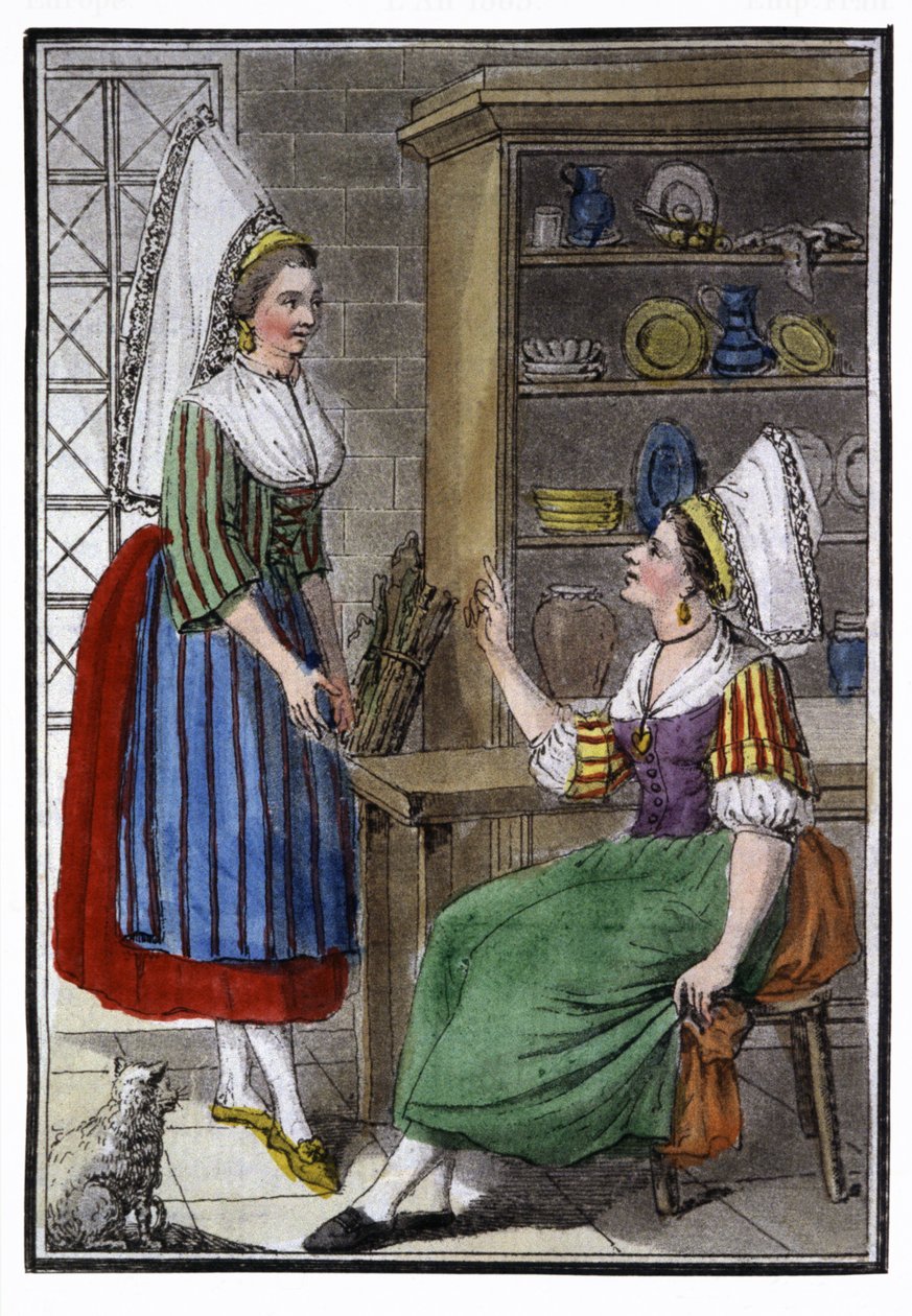 Normandiai parasztasszonyok alkotó: Jacques Grasset de Saint Sauveur