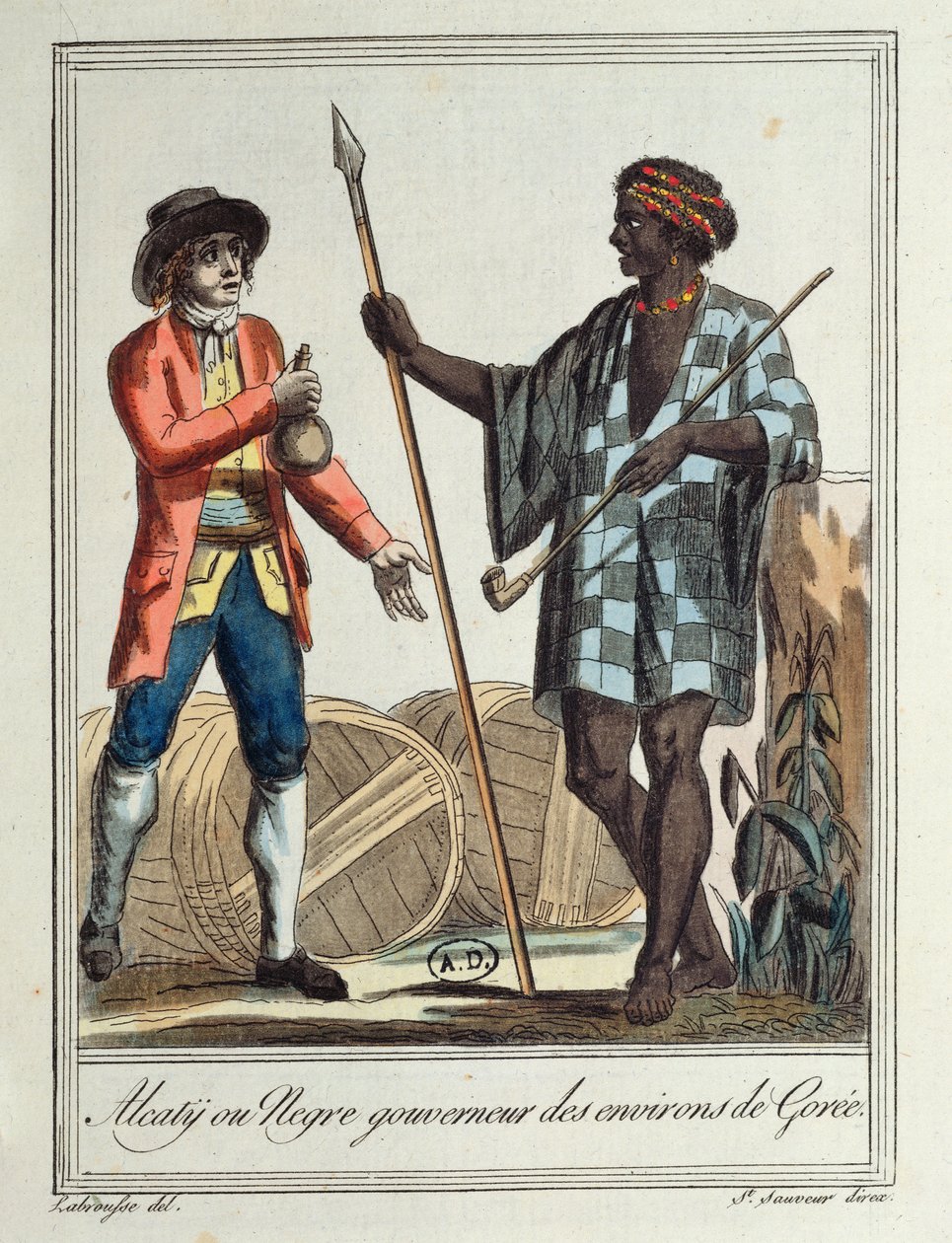A Gorée kerület fekete kormányzója, 1796 alkotó: Jacques Grasset de Saint Sauveur