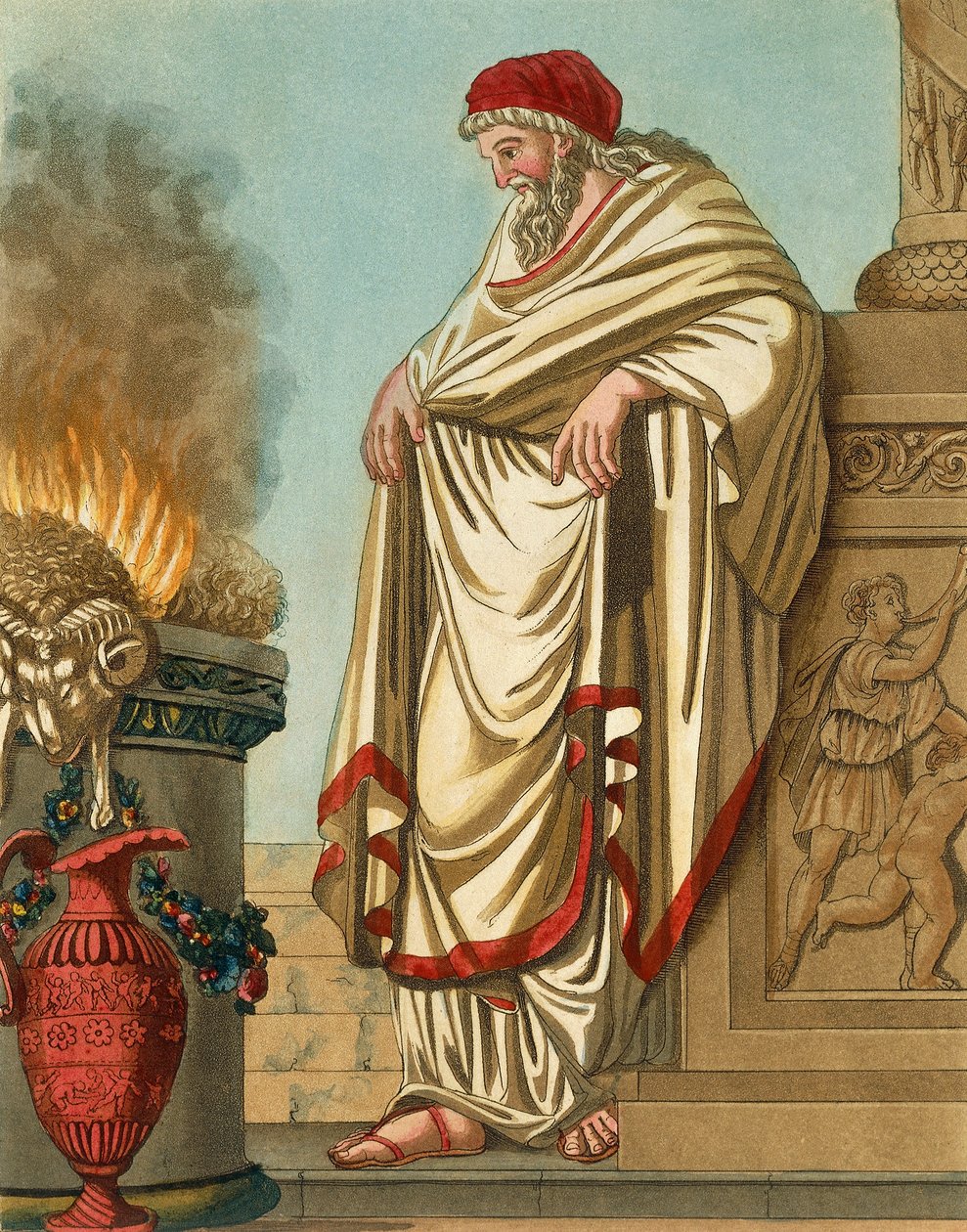 Jacques Grasset de Saint-Sauveur (1757-1810) nagypápa, metszet az ókori Rómából, vagy történelmi és képi leírása mindennek, ami a római néppel, katonaságukkal, szokásaikkal, vallási és közéletével kapcsolatos alkotó: Jacques Grasset de Saint Sauveur
