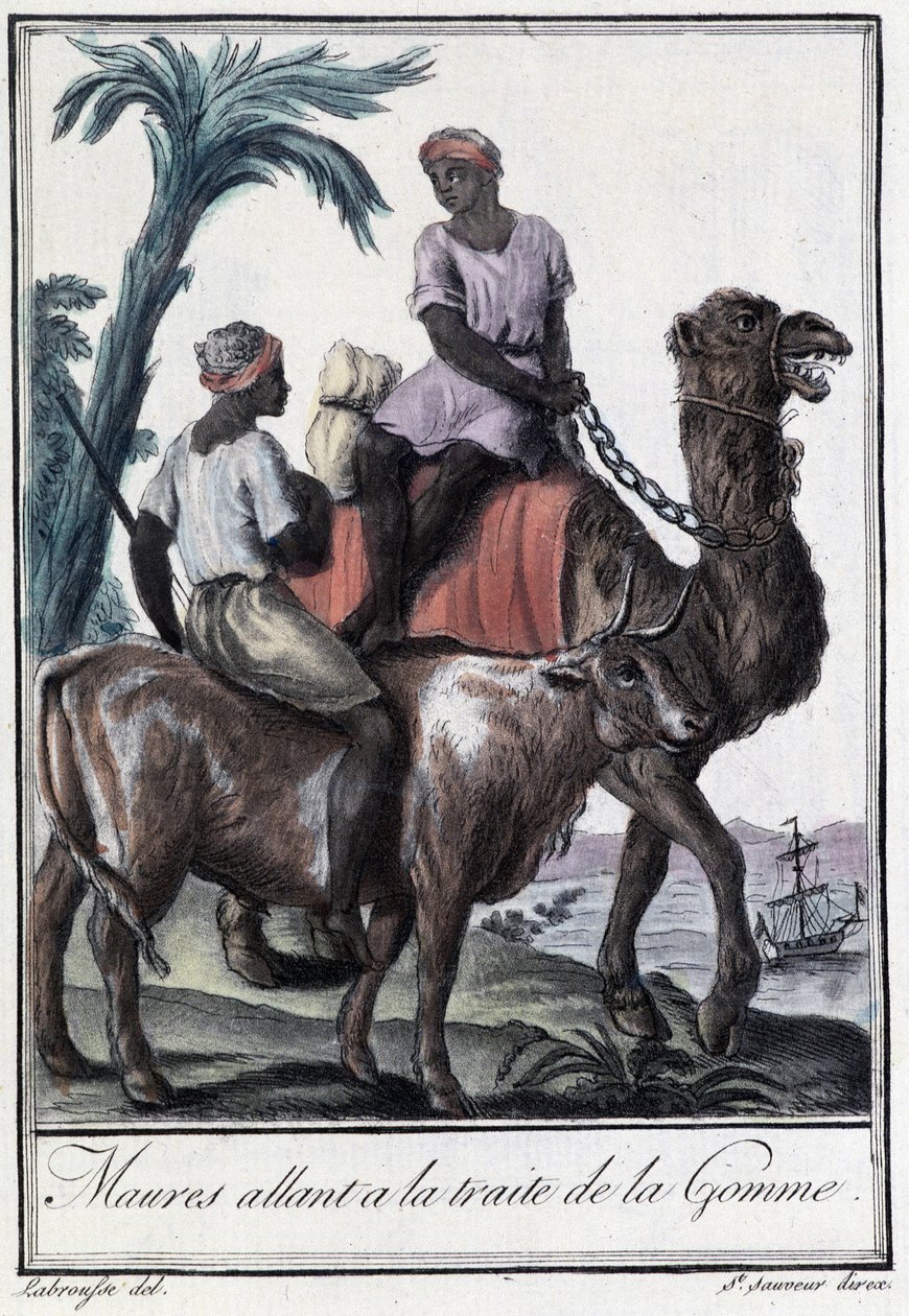A mórok a rágógumira mennek – Grasset St Sauveur „” Utak enciklopédiájában”, szerk. 1796 alkotó: Jacques Grasset de Saint Sauveur