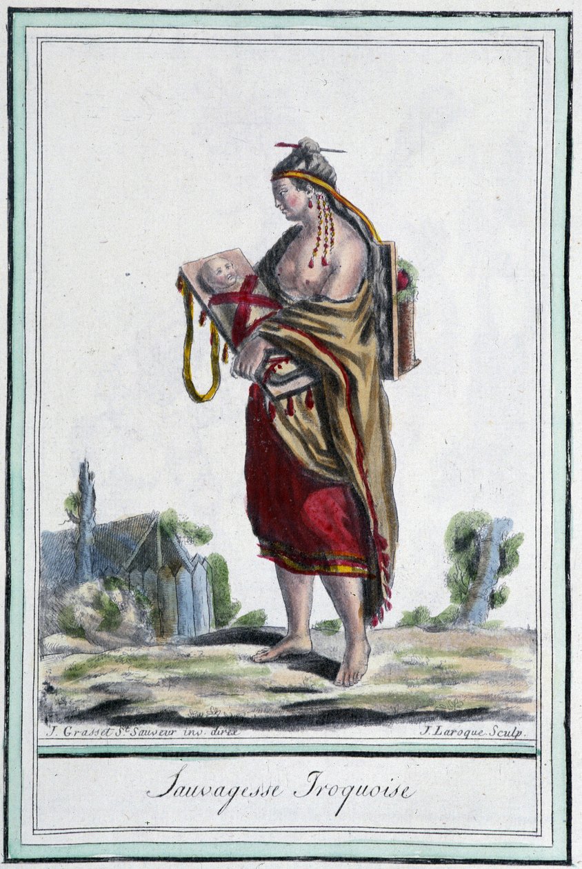 Sauvagesse iroquoise – Grasset St Sauveur, Párizs „” Utazások enciklopédiájában” alkotó: Jacques Grasset de Saint Sauveur