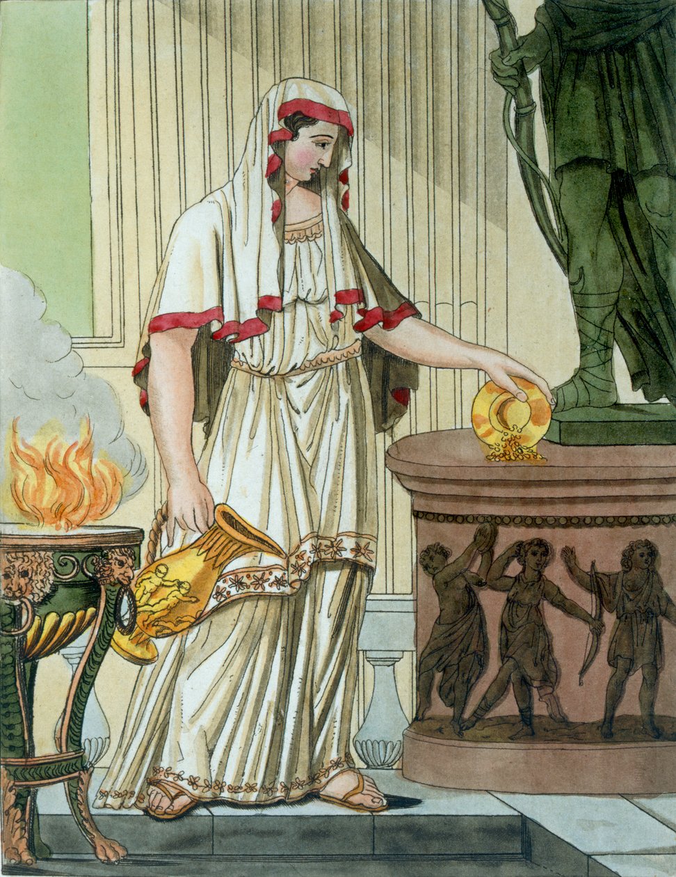 Vestal virgin, illusztráció a "L