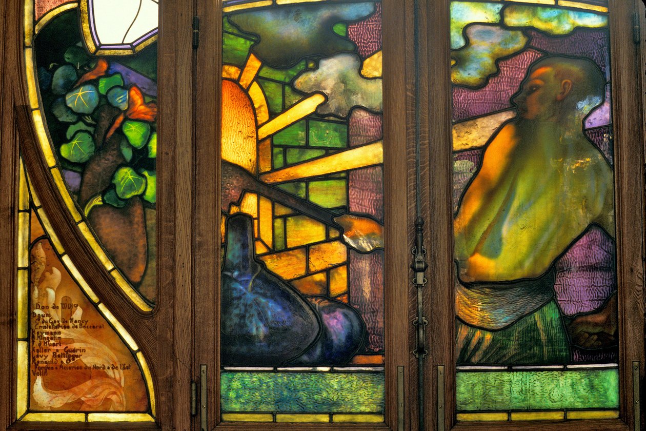 Nancy (54. osztály), szecessziós, Kereskedelmi és Tőzsdei Kamara, Jacques Gruber ólomüveg (1870-1936) alkotó: Jacques Gruber
