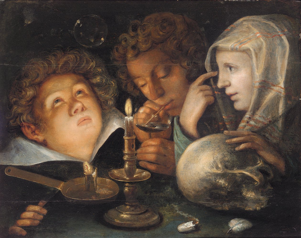 Hiúság-allegória, Man Boss alkotó: Jacques II de Gheyn