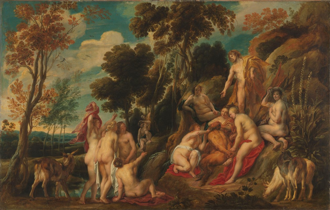 Pan Punished by Nimphs alkotó: Jacques Jordaens
