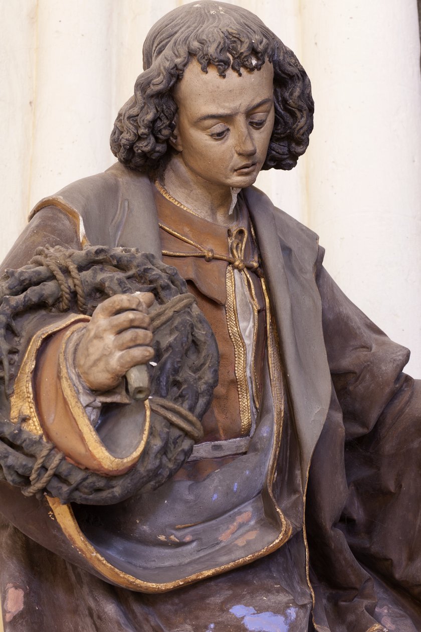 Szent János evangélista (festett vakolat) alkotó: Jacques Jubert