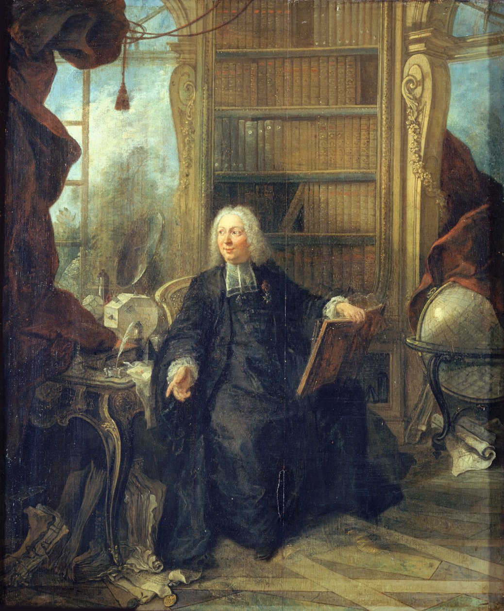 Jean-Antoine Nollet portréja 1700-1770, c. 1740. alkotó: Jacques Lajoue de