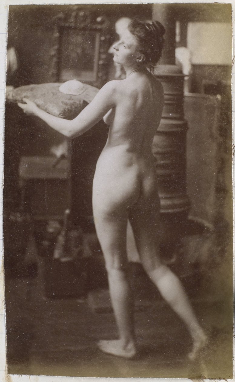 Egy női akt modell tanulmányozása, ferdén hátulról, Jacques de Lalaing stúdiójában alkotó: Jacques Lalaing (attributed to)