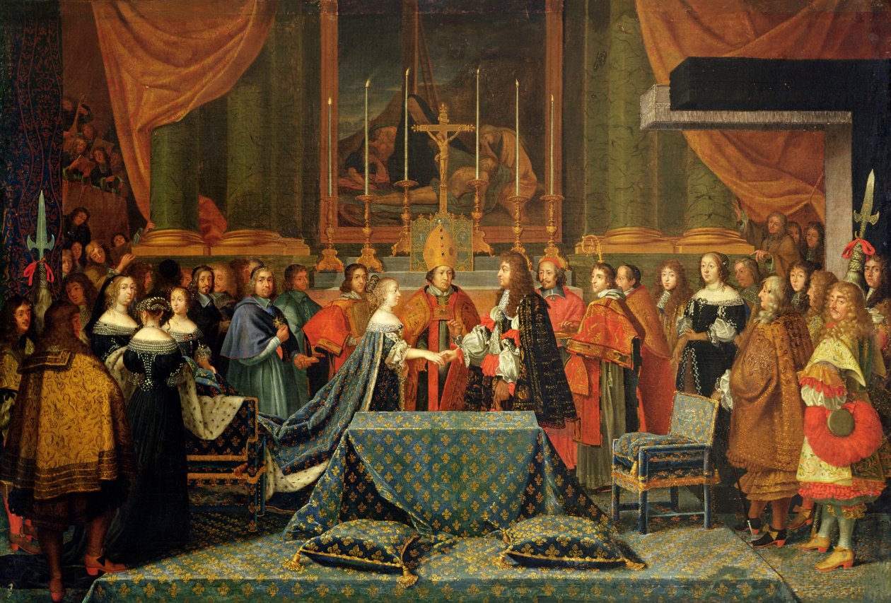 XIV. Lajos és Ausztriai Mária Terézia házasságának ünnepe, 1660. június 9. (olaj, vászon) alkotó: Jacques Laumosnier