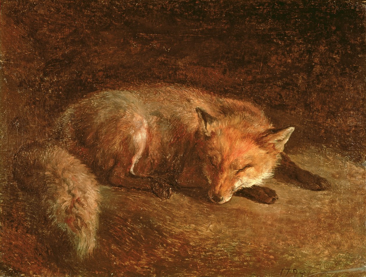 Alvó Róka alkotó: Jacques Laurent Agasse