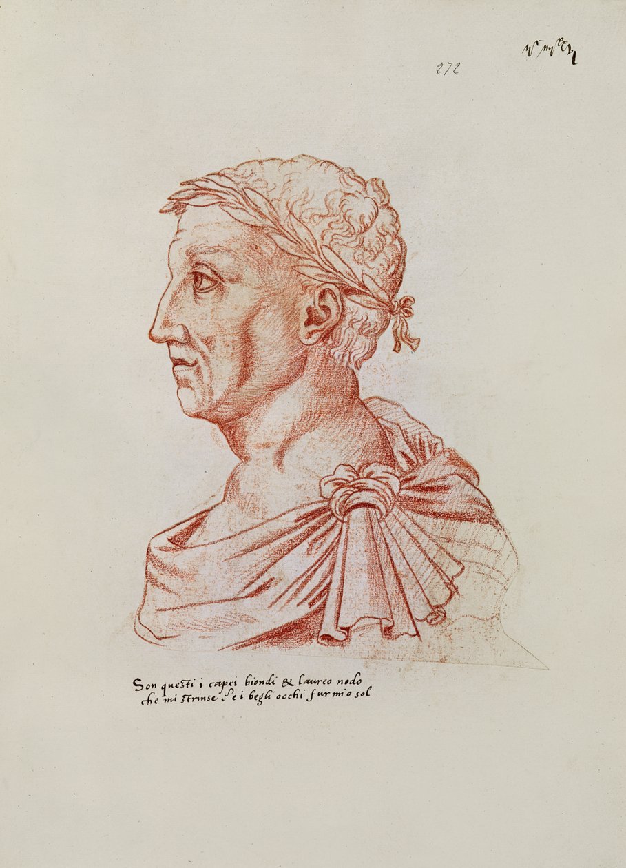 Ms.266 fol.271 v Petrarch (1304-74), a „Recueil d