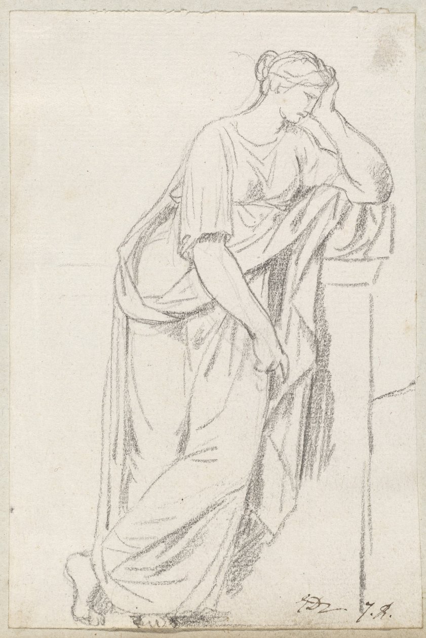 Egy múzsa a múzsák szarkofágjából alkotó: Jacques Louis David