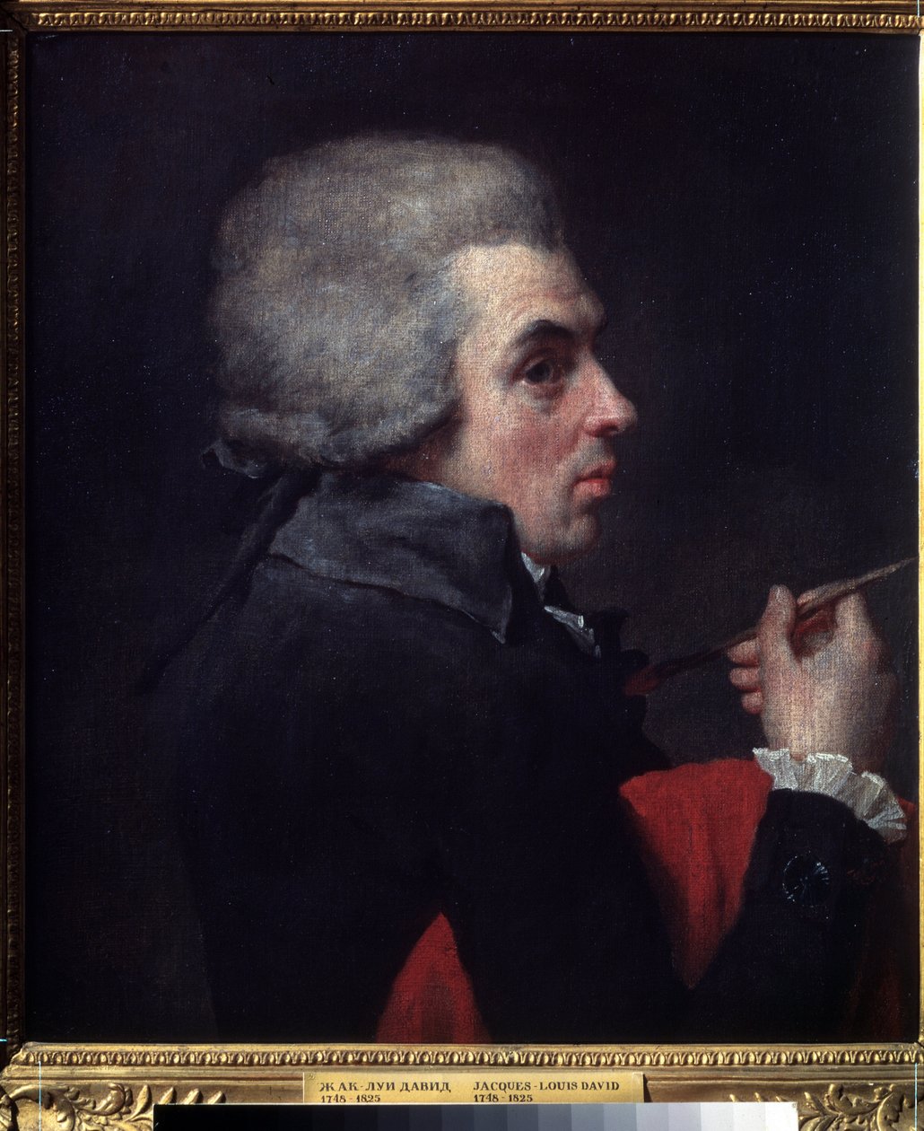"Autoportré" (önarckép) Jacques Louis David (1748-1825) festménye 1789 körül Puskin Múzeum, Moszkva alkotó: Jacques Louis David