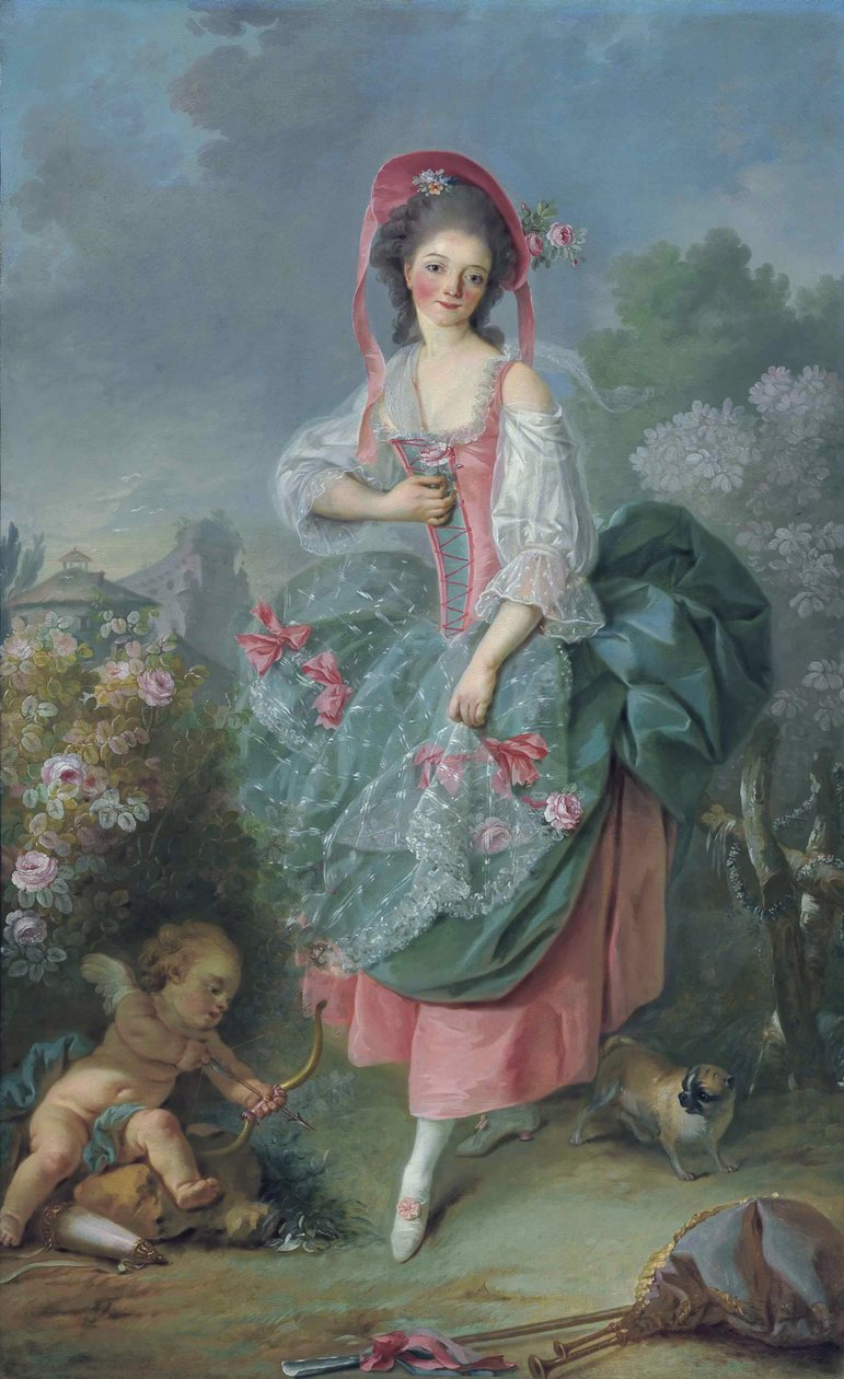Marie-Madeleine Guimard balerina 1743-1816, mint Terpsichore alkotó: Jacques Louis David