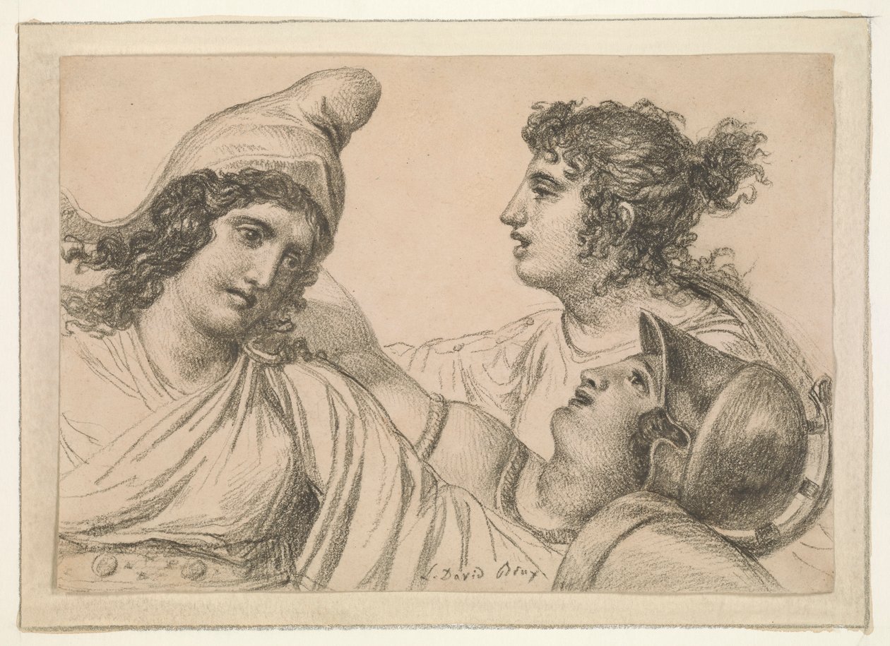 Kompozíció három figurával alkotó: Jacques Louis David
