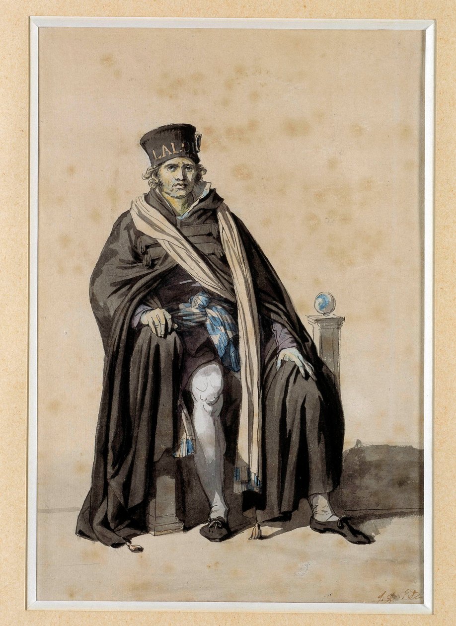 Konvent: polgári kosztümprojekt 1793 „” A bíró szokása”” Jacques Louis David (1748-1825) rajza V. 0,3x0,2 m Versailles, musee du chateau alkotó: Jacques Louis David