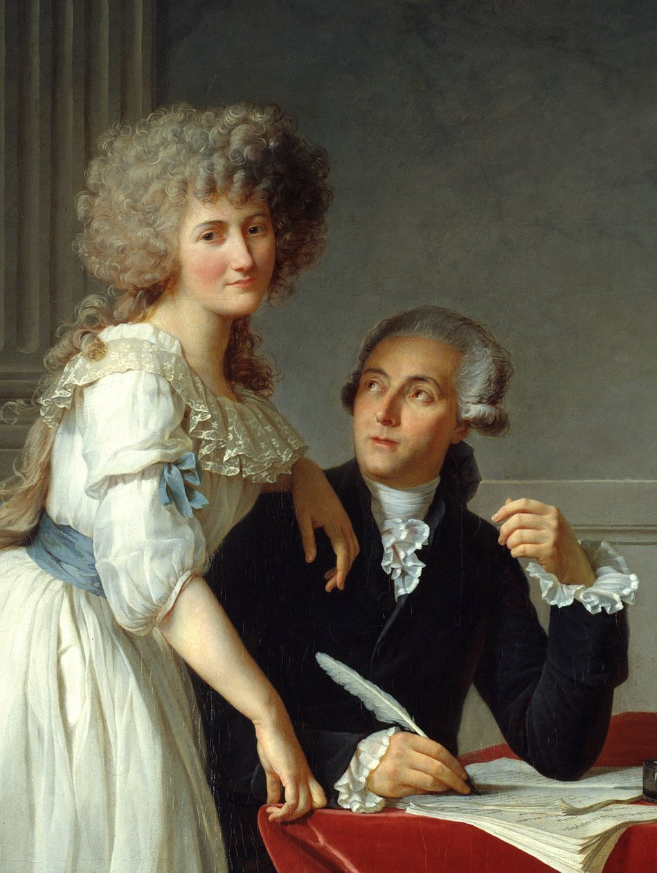 Részlet: "" Antoine Laurent Lavoisier (1743-1794) Madame Lavoisier-rel"" Jacques Louis David (1748-1825) festménye alkotó: Jacques Louis David