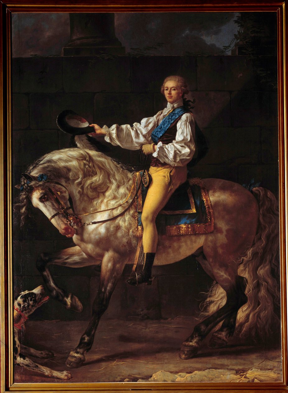 Potocki Sztálisz gróf (1755 - 1821) lovas portréja. Jacques Louis David (1748-1825) festménye alkotó: Jacques Louis David