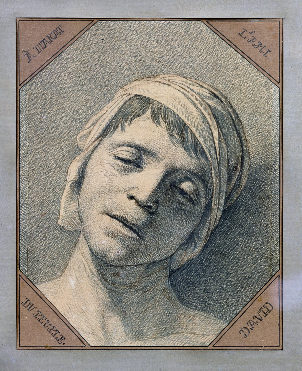 Marat feje alkotó: Jacques Louis David