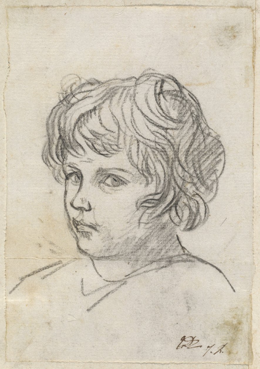 Egy fiú feje alkotó: Jacques Louis David
