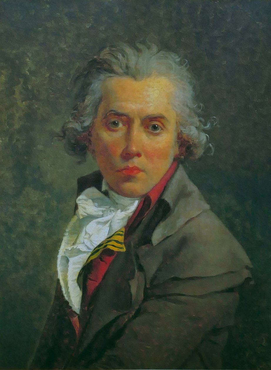 Olaszul:  Önarckép három gallérral alkotó: Jacques Louis David